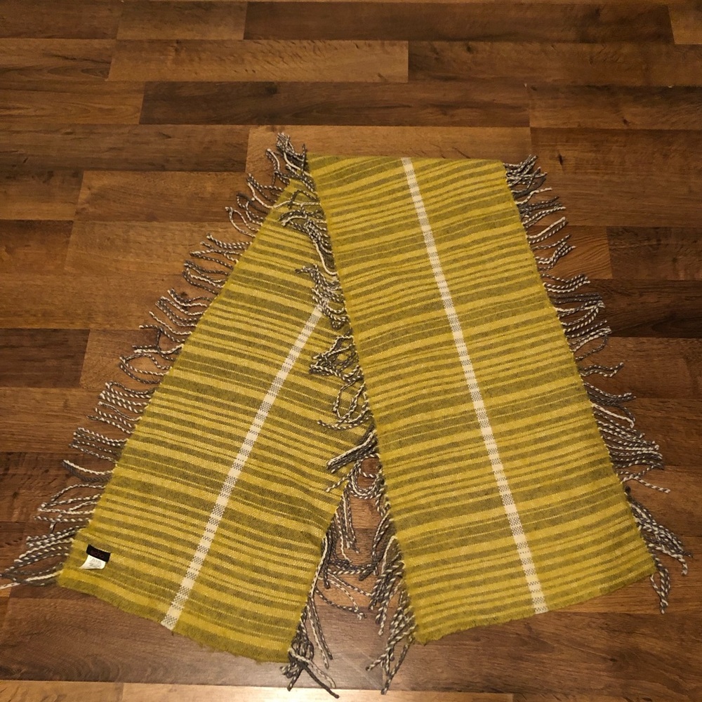 ECHO Wool Striped Knit Scarf